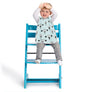 Bavoir maternelle à enfiler avec poche de rangement (petits costauds), coton bio oekotex