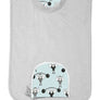 Bavoir maternelle à enfiler avec poche de rangement (petits costauds), coton bio oekotex