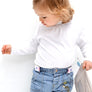 Ceinture magique sans boucle (Fabriquée en France) Rayée Rose/rouge/blanc