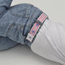 Magic belt without buckle (Made in France) Pink Stripes