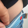 ceinture magique sans boucle (fabriquée en France) rouge bordeaux