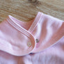 bavoir bandana rose / accroche tétine liberty (oekotex)