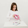 bandeau / headband (rayé rouge) 3 patch en coton bio GOTS oekotex