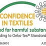 bandeau / headband (gris) 3 patch en coton bio GOTS oekotex