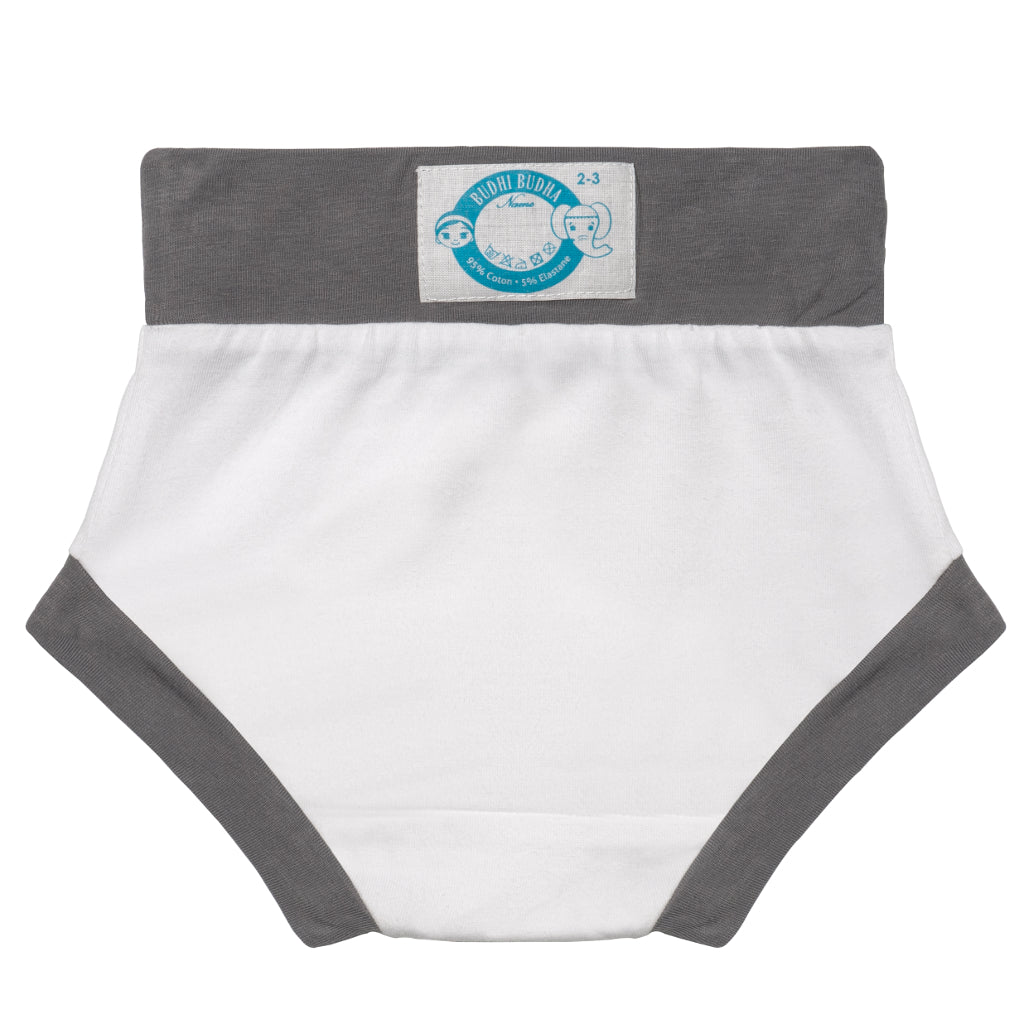 La culotte Mixte sans-gêne (2-11 ans) OEKOTEX (Gris) – Budhi Budha FR