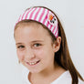 bandeau / headband (blanc) 3 patch coton bio GOTS oekotex