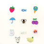 bandeau / headband (rayé rouge) 3 patch en coton bio GOTS oekotex