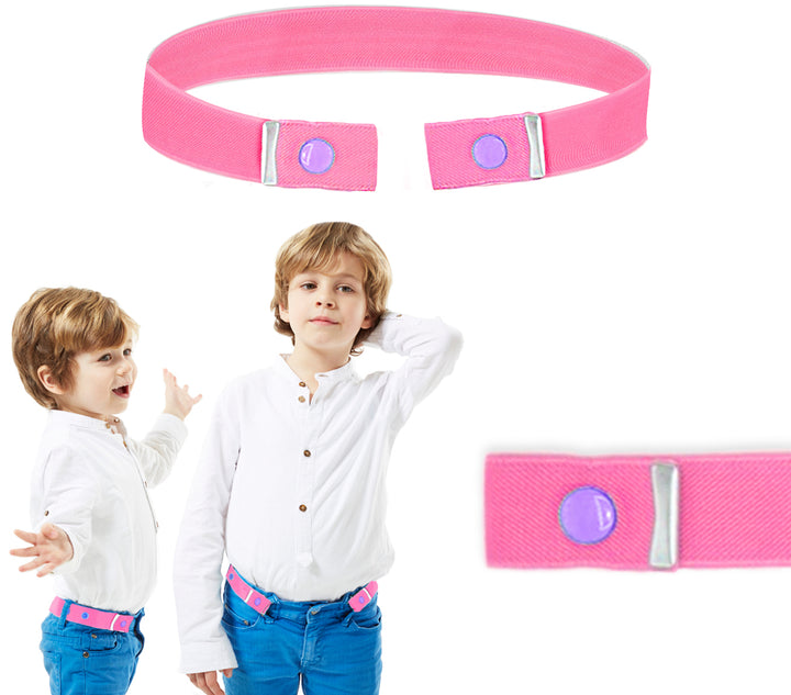 Magic belt without buckle (Made in France) Pink 