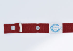 ceinture magique sans boucle (fabriquée en France) rouge bordeaux