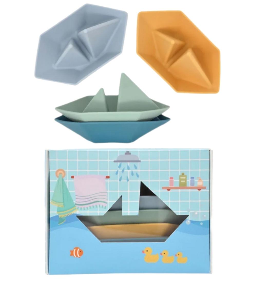 Toyland® Lot De 4 Bateaux Jouets Colorés - Navires De Charge, De Croisière, De Pêche Et Porte-Conteneurs - Jouets Aquatiques Flottants Pour Enfants - Jouet Pour La Piscine Et Le Bain - Âge 24 Mois