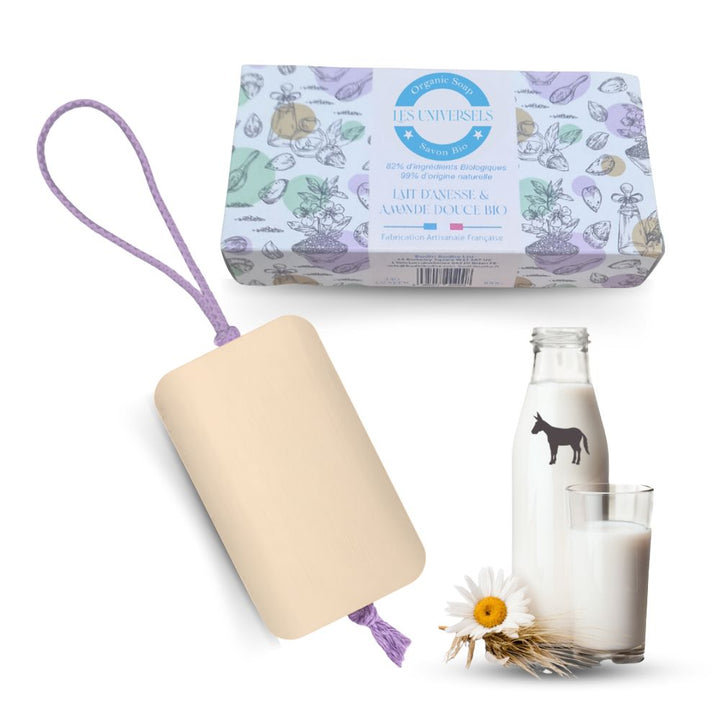 Savon Bio au Lait Anesse et Amande Douce