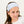 bandeau / headband (rayé bleu) 3 patch en coton bio GOTS oekotex