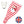 bandeau / headband (rayé rouge) 3 patch en coton bio GOTS oekotex